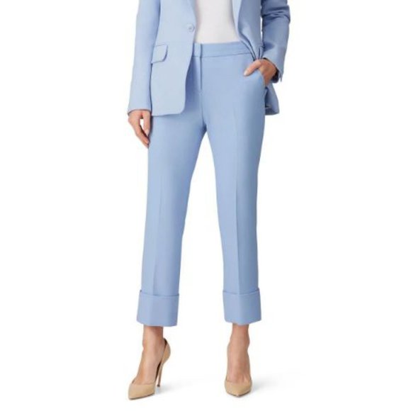 Trina Turk Light Blue Boot Cut Pants - Picture 1 of 4